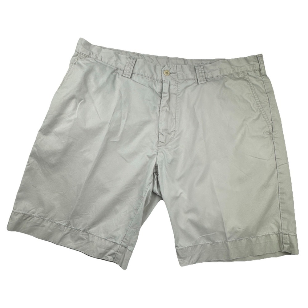Polo Ralph Lauren Mens Chino Shorts 38 Khaki Pima Cotton Classic Preppy Casual